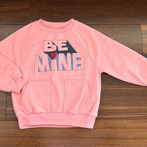 💥4 for $20💥 Old Navy Pink Kids Sweatshirt with 'Be Mine' Graphic